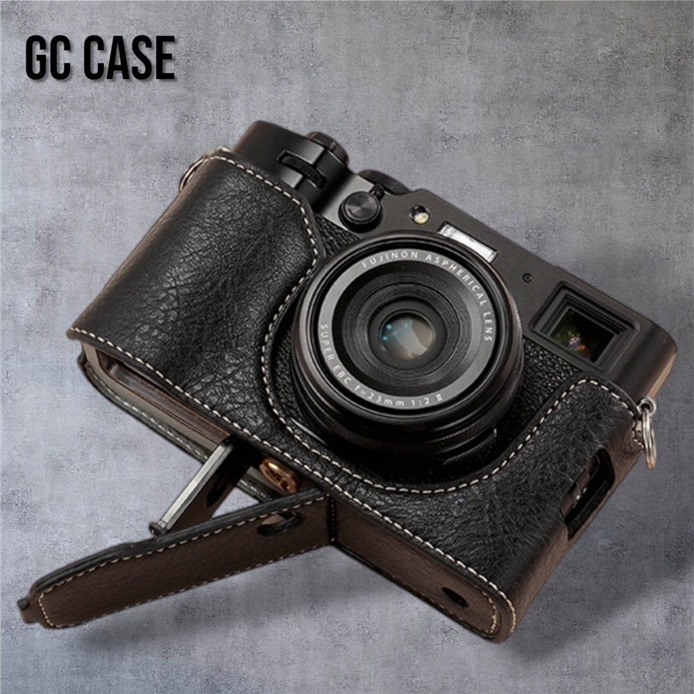 GC 글린트 후지필름 X100VI 전용 가죽 하프 속사케이스