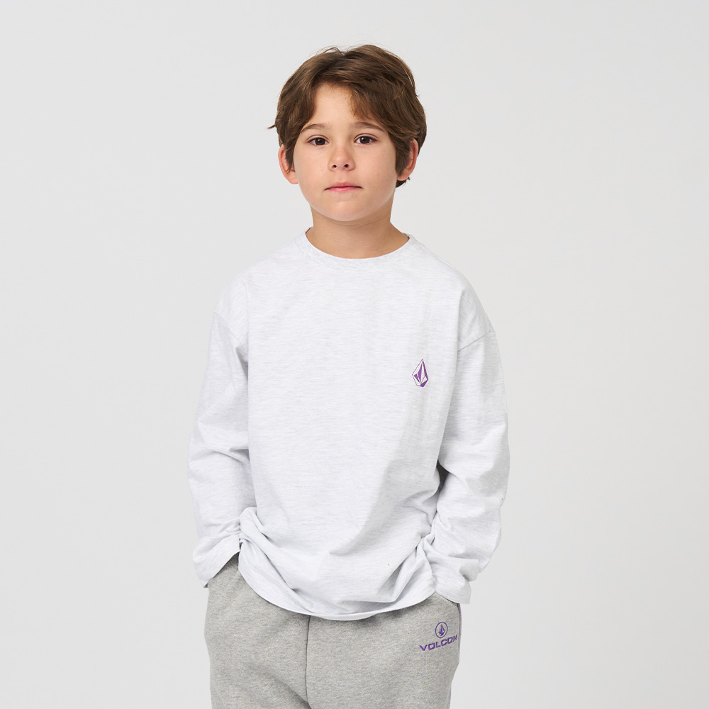 볼컴키즈 백포인트 롱 티셔츠_D4F303 - 상세 이미지 3