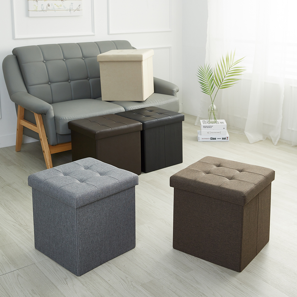 할메이드 화장대 스툴 벤치 쇼파 발받침 수납 스툴의자 싱글 패브릭