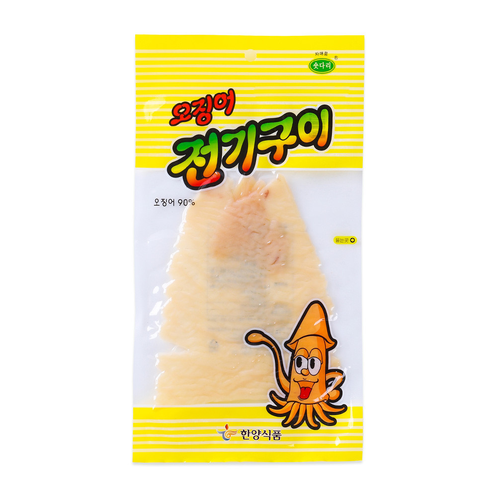 한양식품 오징어전기구이 소포장 마른안주 영양간식 50g, 10개