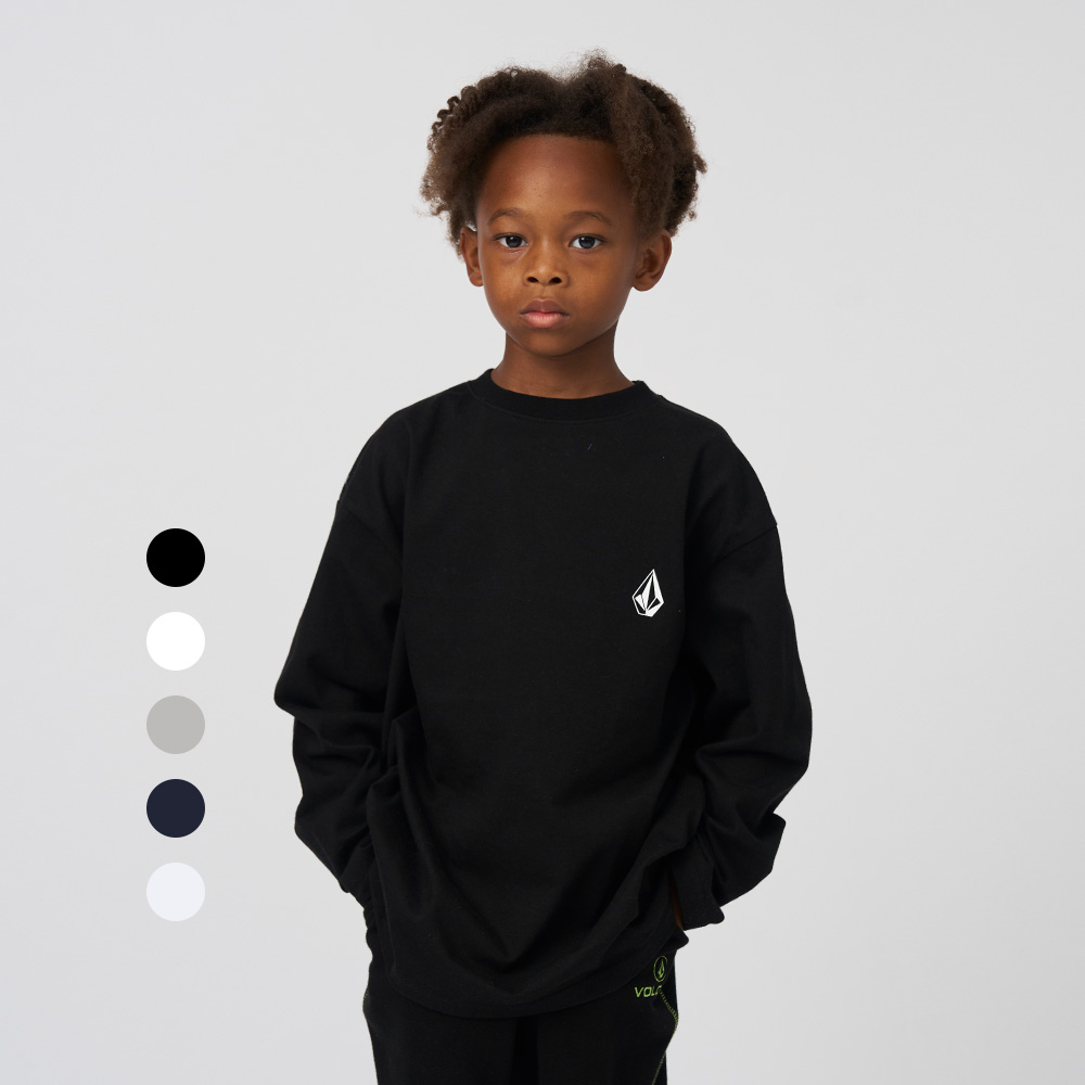 볼컴키즈 백포인트 롱 티셔츠_D4F303 - 상품 이미지