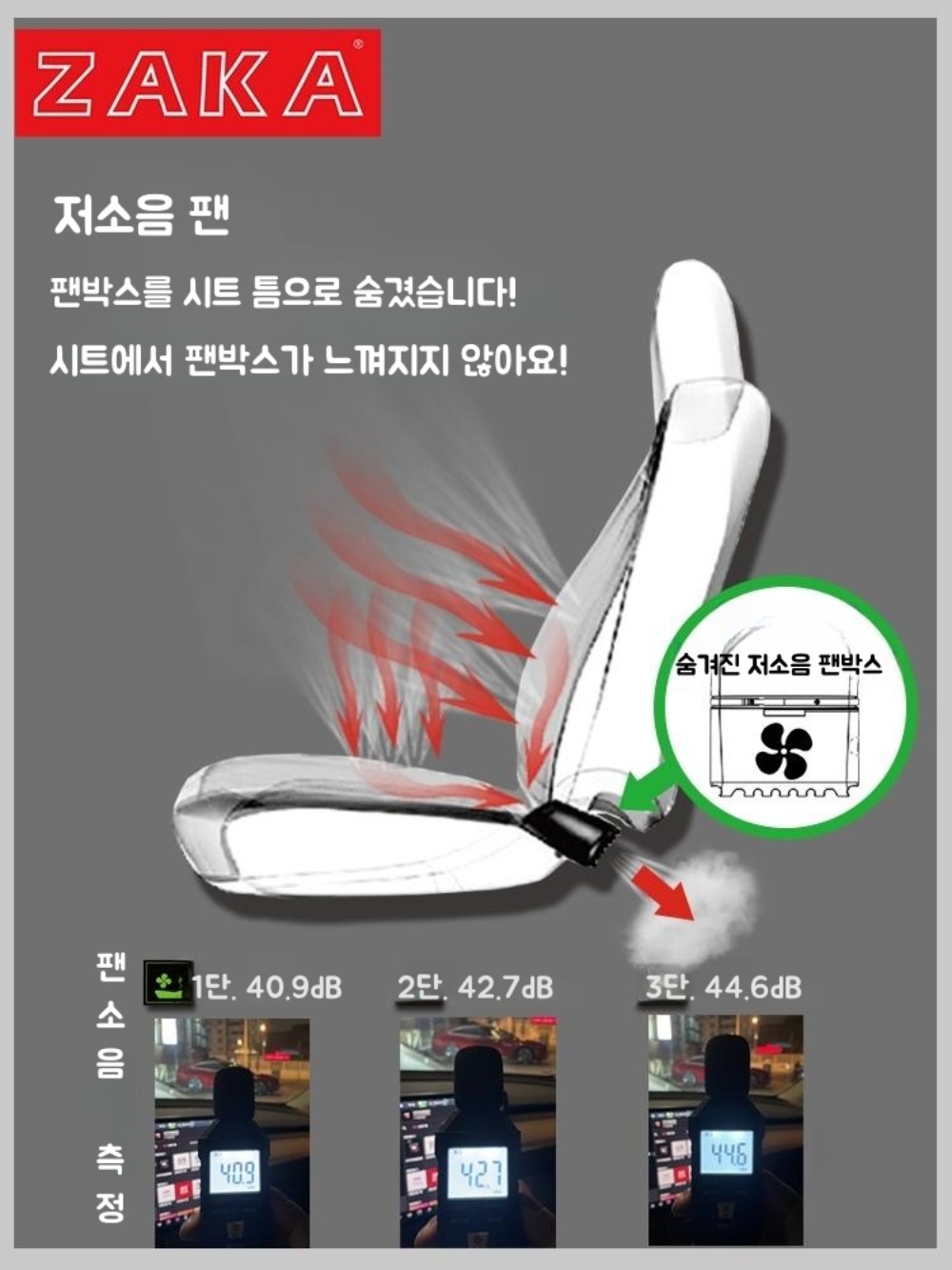 ZAKA 자카 테슬라 통풍시트 고성능 끝판왕 - 셀프 탈부착 가능 (모델3 모델Y 전용) - 상세 이미지 4