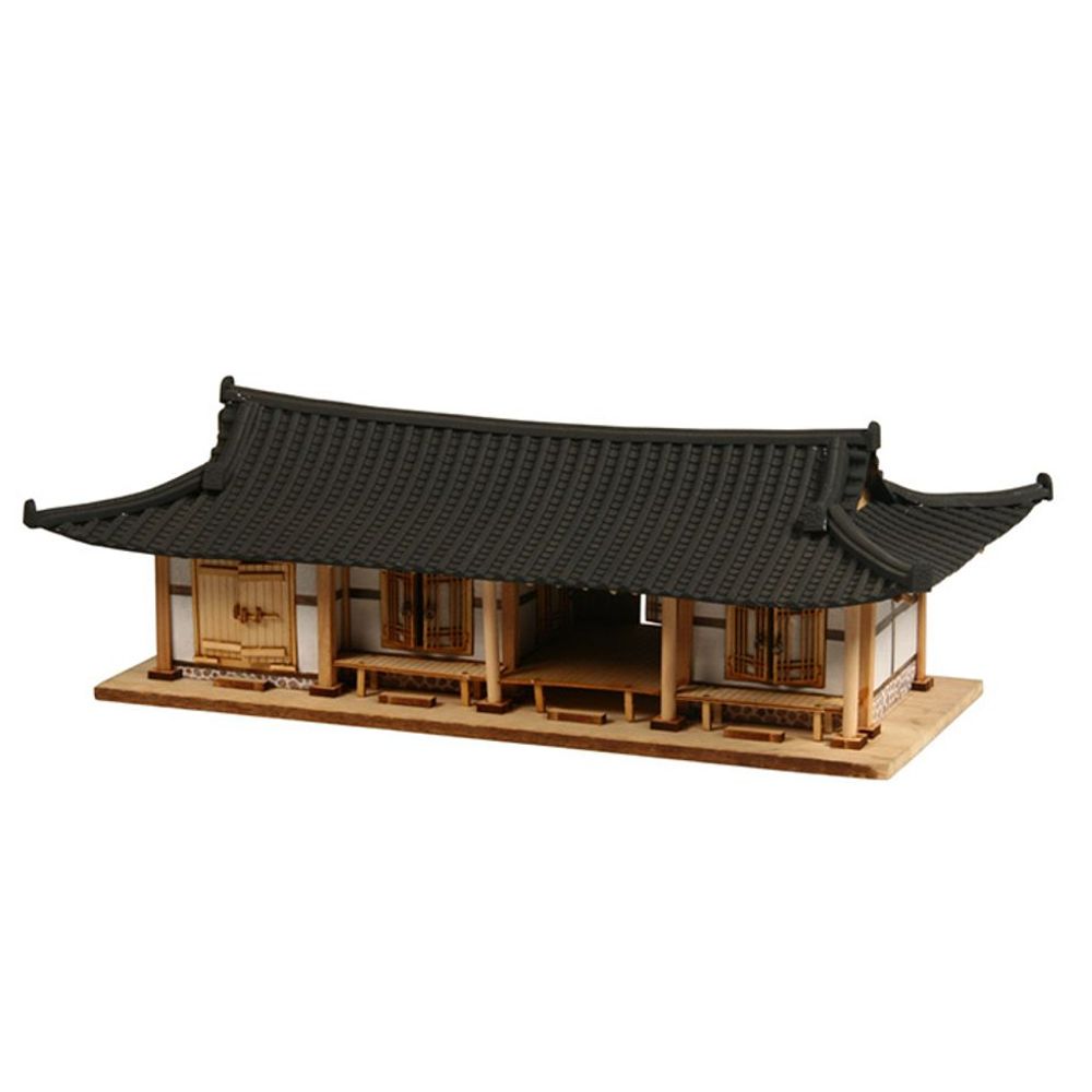 1/40 입체 퍼즐 나무 영공방 기와집 모형  3D 목재 4칸 : 아크로프레임