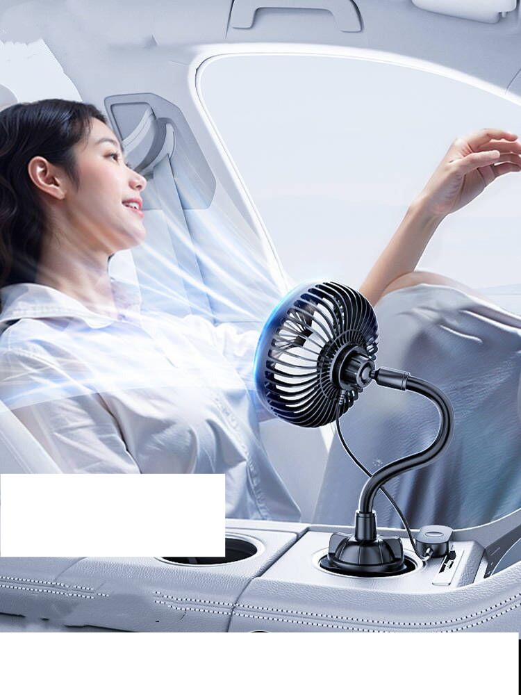 컵홀더 선풍기 여름 공간활용 무더위 차량용 써큘레이터 USB 인터페이스 - 상품 이미지