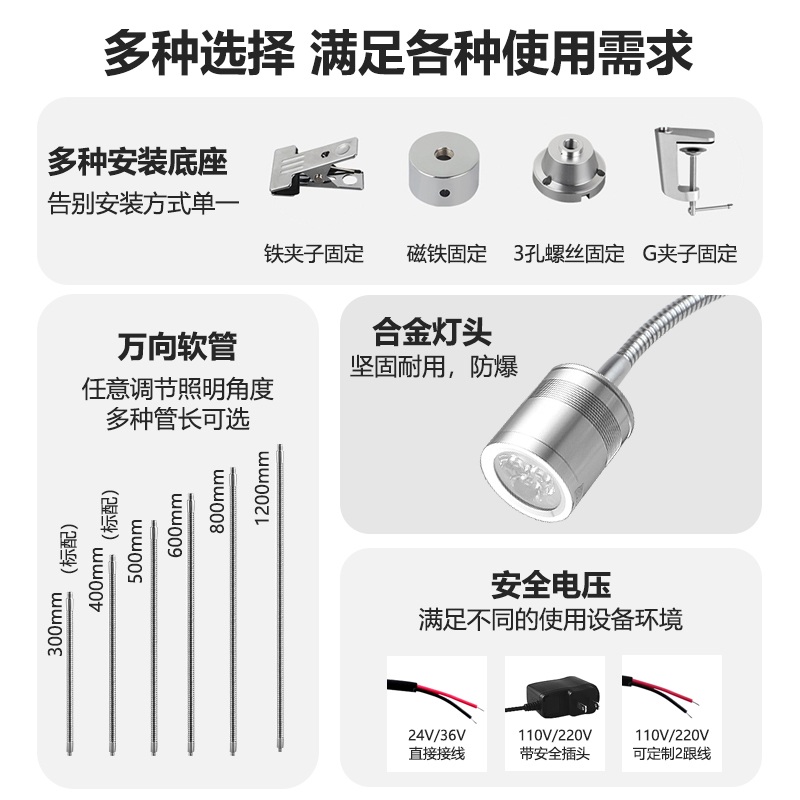 LED 강력한 작업 조명 스크린 작업대 램프 장 스탠드 장비 조명 - 상세 이미지 5