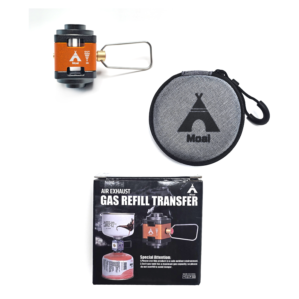 모아이캠핑 부탄 이소 가스세이버 잔량이동 어댑터 골드 고급형 단품