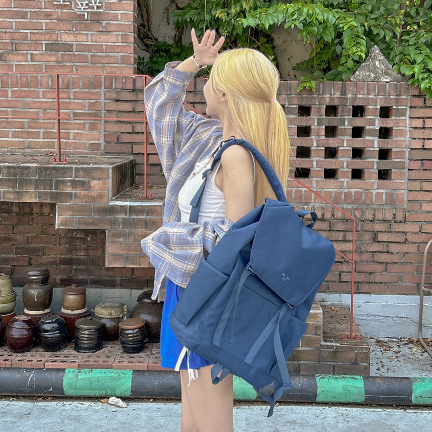 마흐 영투어 백팩 30L 대용량 노트북 수납 학생 직장인 가방 네이비 이미지 7