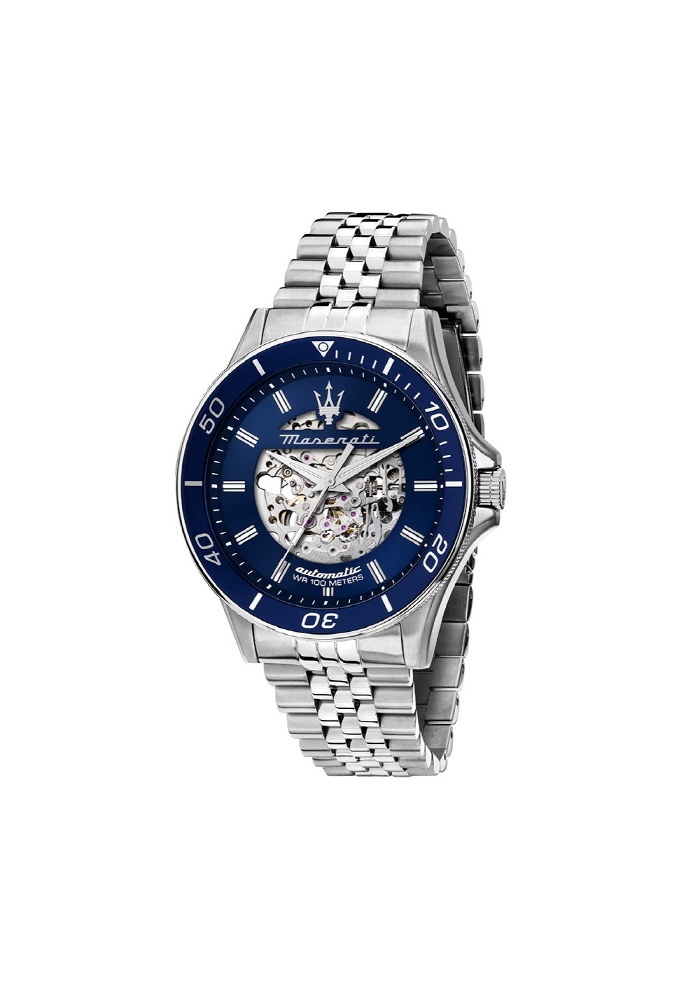 [Italian Design] 마세라티 남자 오토매틱 메탈 클래식 손목 패션 방수 야광시계 다크블루