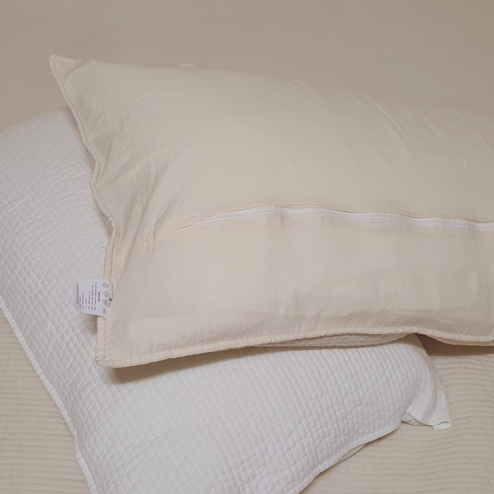 루트포레스트 호텔 베개커버 60수 순면 누빔 피그먼트 일자 4060 5070 40x60