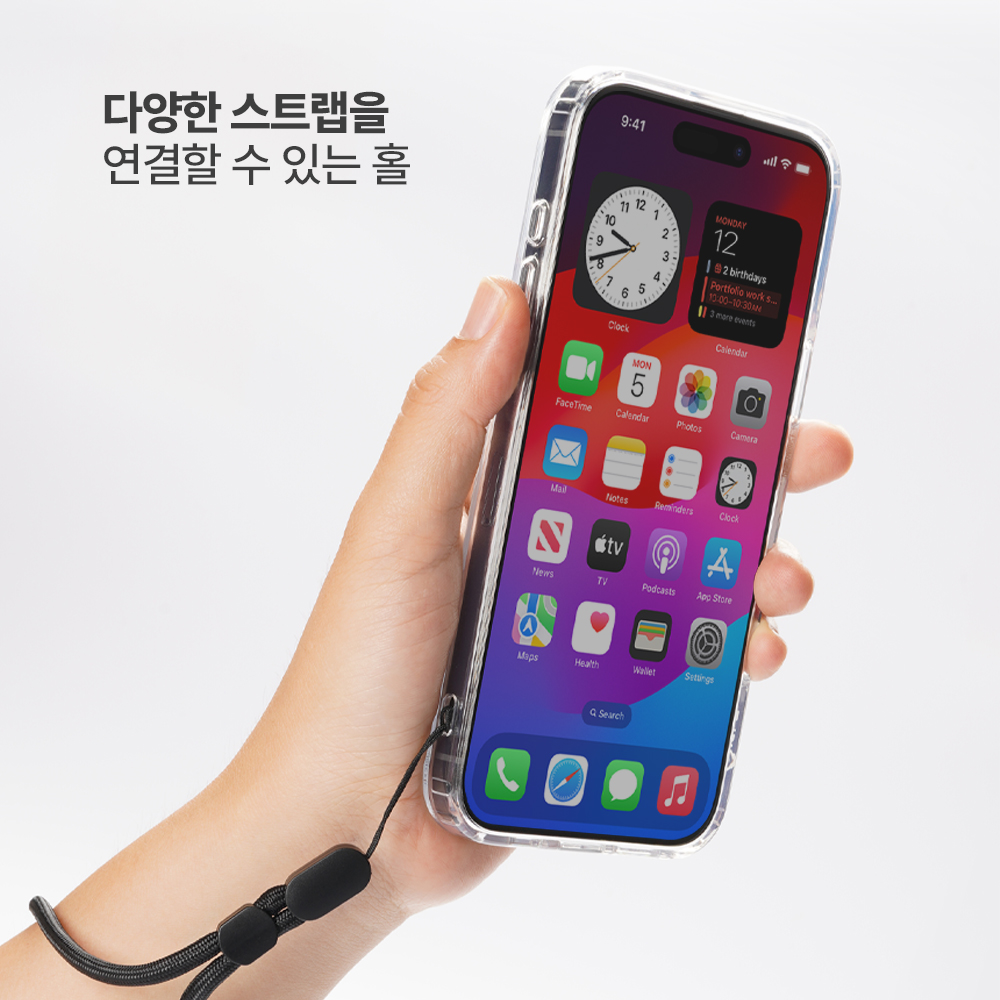 랩씨 변색 방지 맥세이프 케이스 2배 최강 자력 클리어 커버 C-Plus 투명, 아이폰16 프로 맥스 이미지 8