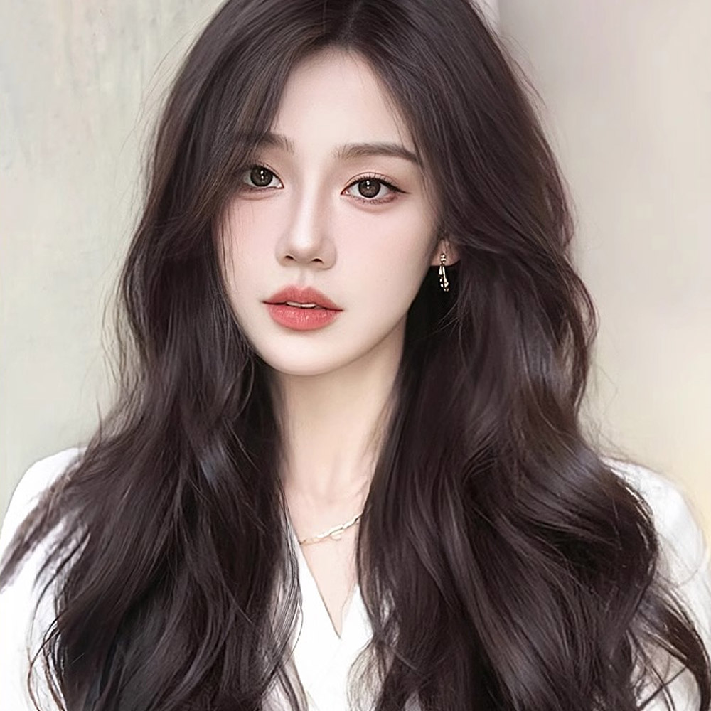 [언니네 가발] 여신 웨이브 긴머리 통가발(브라운) : 언니네가발
