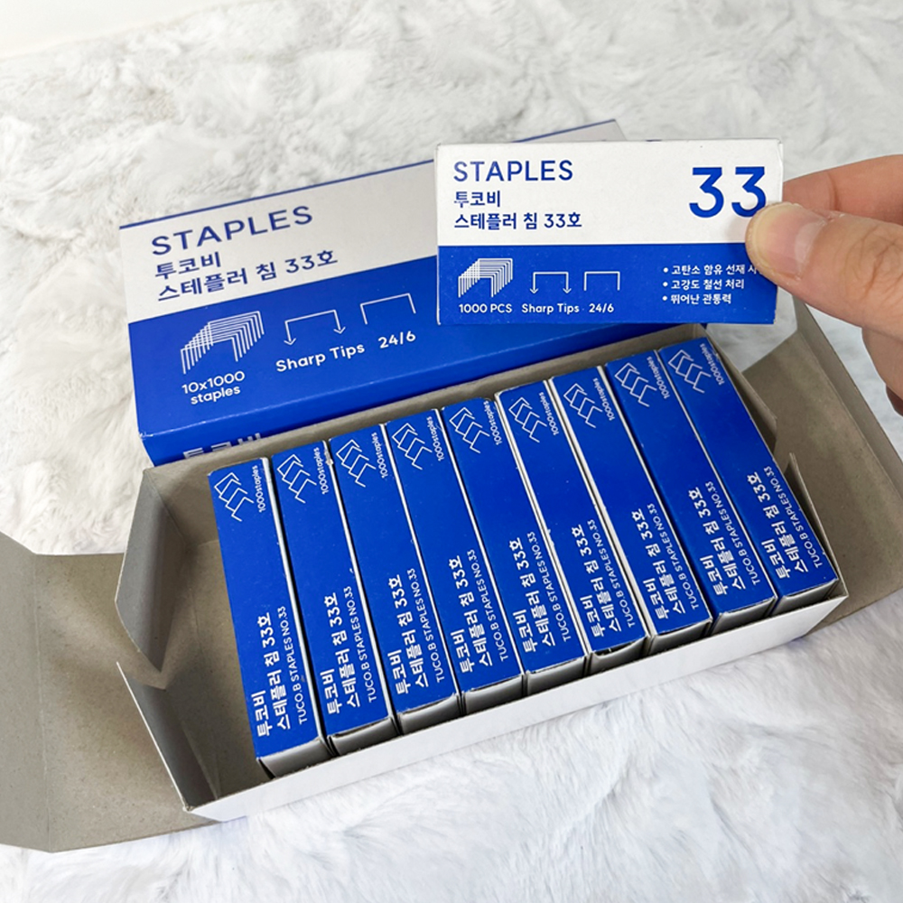 투코비 스테플러 침 33호 1000pcs 10개입 - 상세 이미지 3