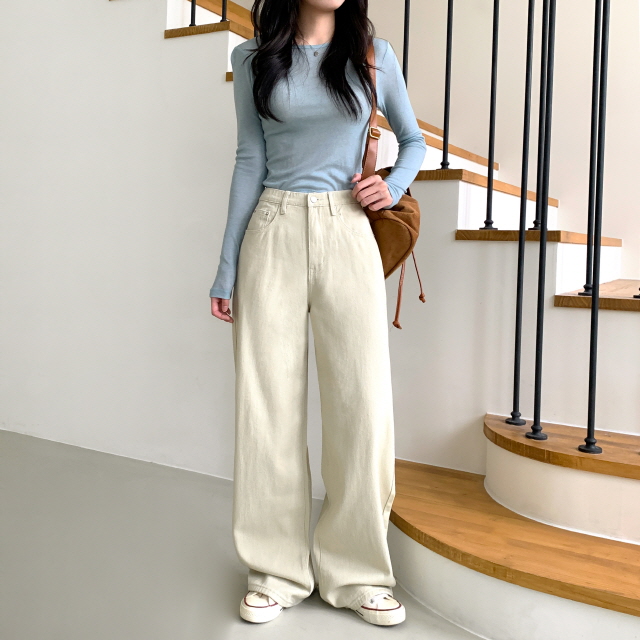 💗20%할인💗[숏,롱/6COL/기획❣] 아르노 히든밴딩 컬러 코튼 면 바지 베이직 난스판 와이드 데일리 팬츠 상세 이미지 21