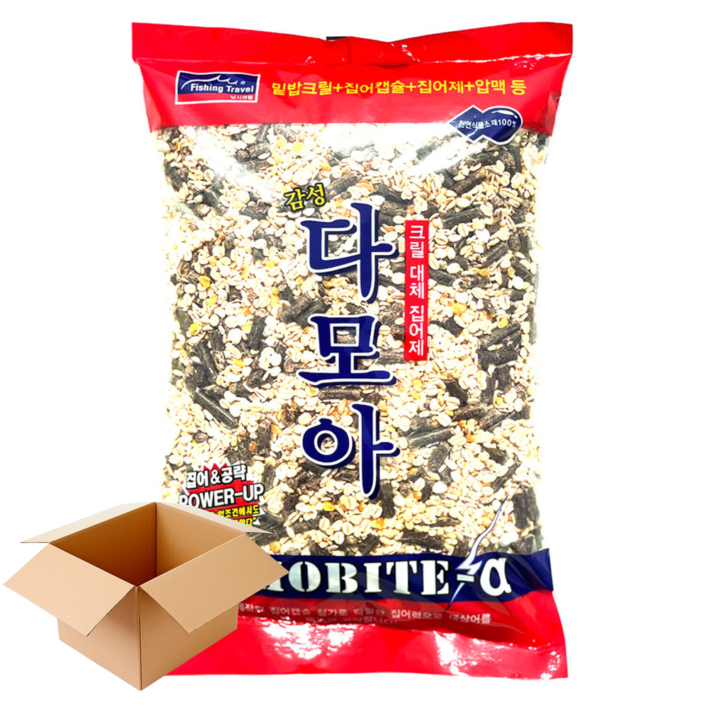 낚시여행 감성 다모아 1박스 10개입 크릴 대체 집어제 감성돔 떡밥 밑밥 미끼 압맥