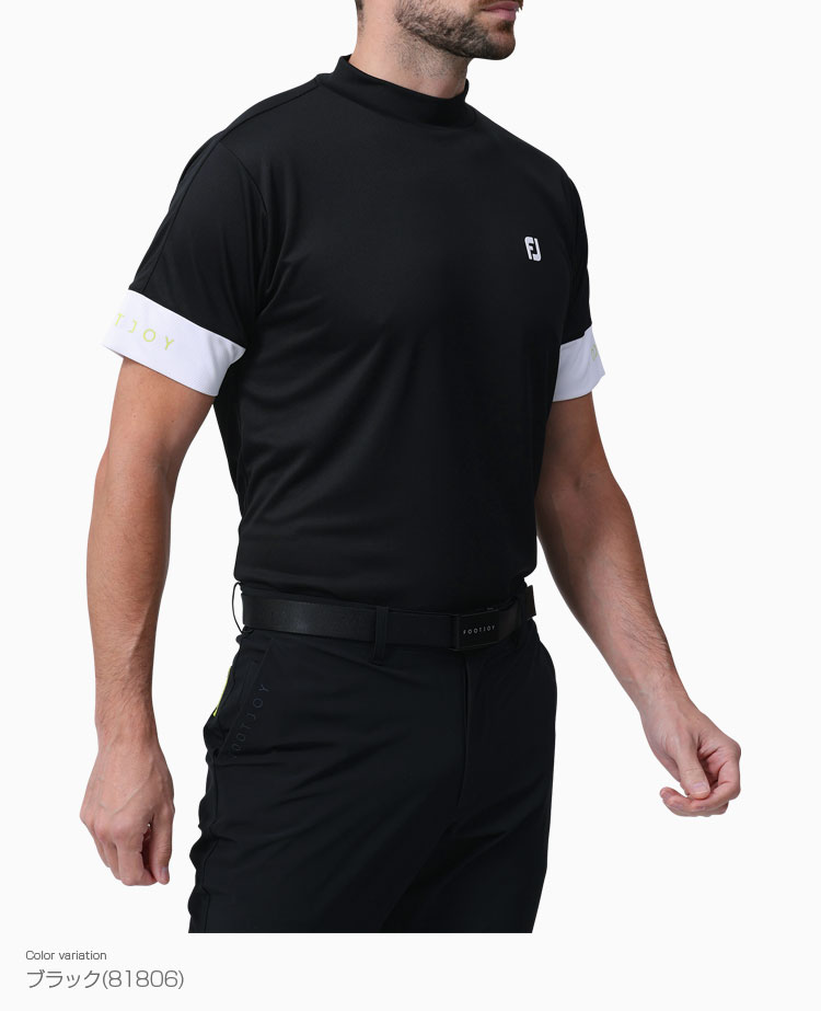풋조이 FOOTJOY 남성 골프 모크넥 로고 반팔 티셔츠 FJ-S24-S05 3컬러 이미지 6