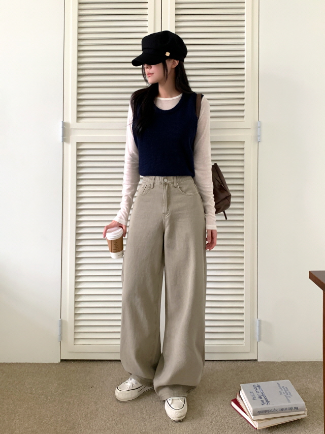 💗20%할인💗[숏,롱/6COL/기획❣] 아르노 히든밴딩 컬러 코튼 면 바지 베이직 난스판 와이드 데일리 팬츠 상세 이미지 42