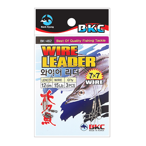 백경 BK-462 갈치 삼치 와이어 리더 3개입 7x7 풀치 내만갈치 쇼크리더 목줄 캐미 - 상세 이미지 3