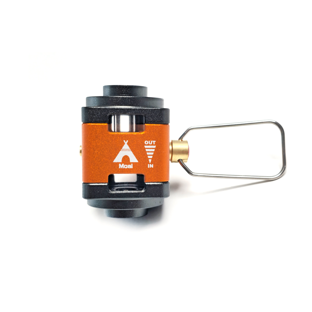 모아이캠핑 부탄 이소 가스세이버 잔량이동 어댑터 골드 고급형 단품