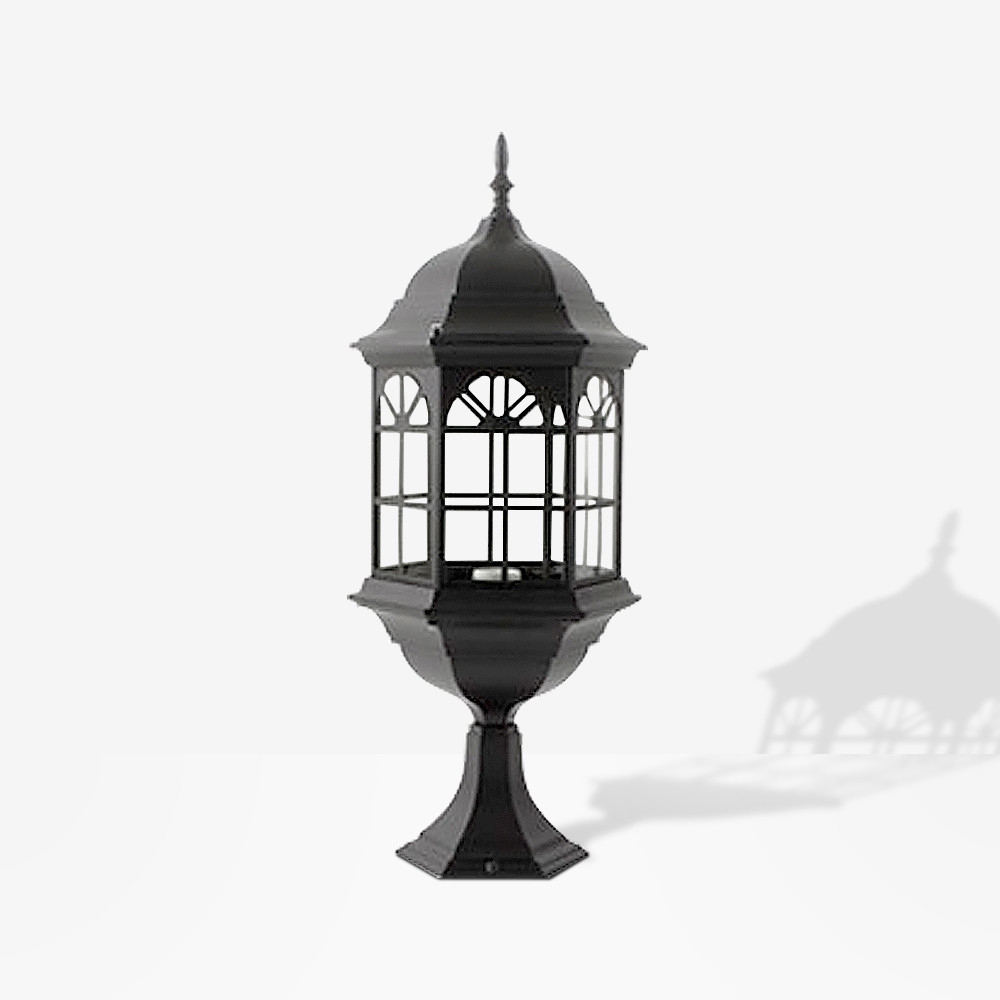 전기 엔틱 문주등 가로등 방수 전구 정원등 옥외 전등 야외 LED 육각등 조명 조명등 - 상품 이미지