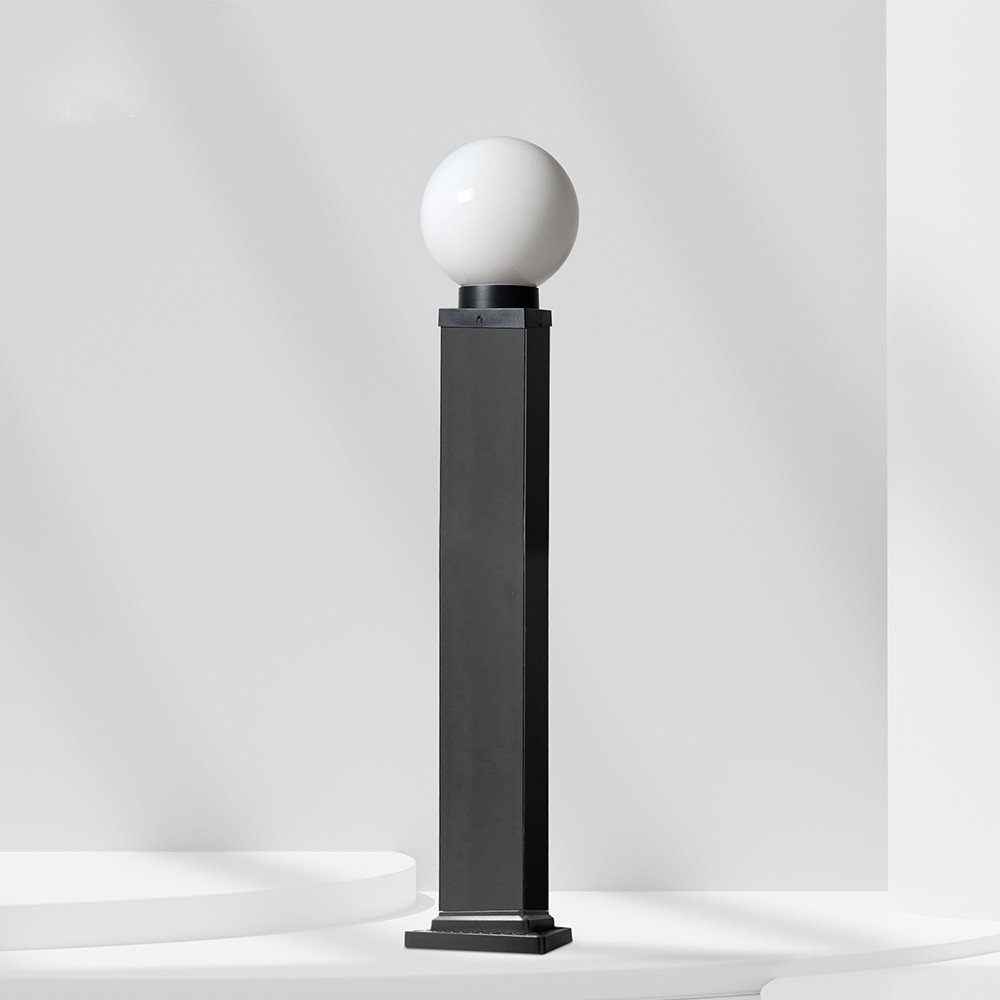 원형 문주등 볼라드등 전기 가로등 야외 LED 조명 PC글러브 글로브 15호 기둥 60cm - 상품 이미지