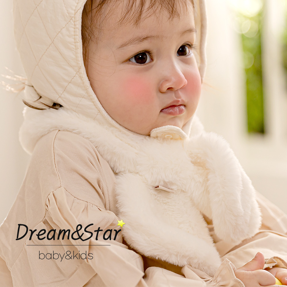 [꿈과별]앙쥬 퍼 목도리 아기스카프 겨울머플러 부드러운 워머