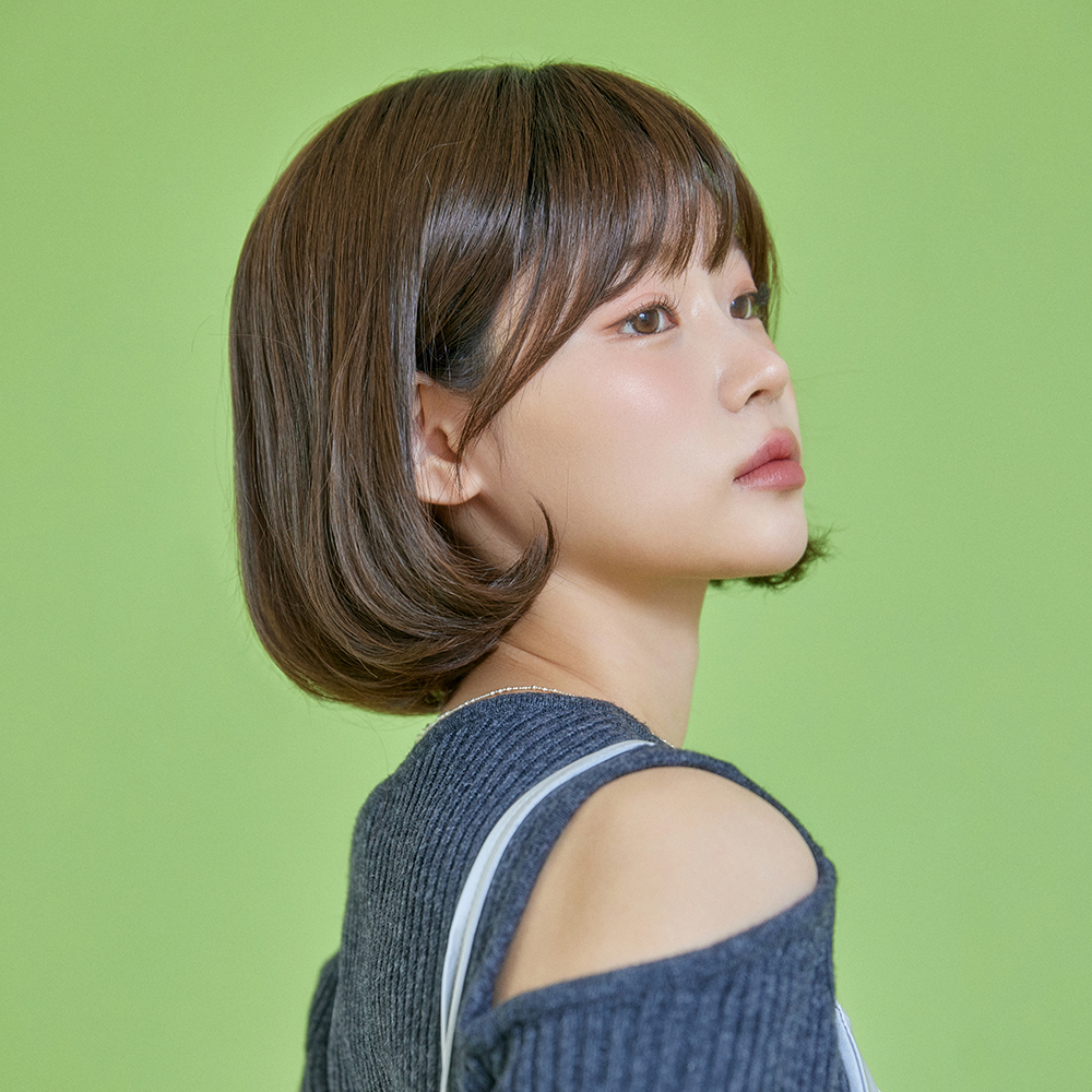 단발머리 통가발 J컬펌 엘라 숏컷 가벼운 편안한 자연스러운 - 상세 이미지 4