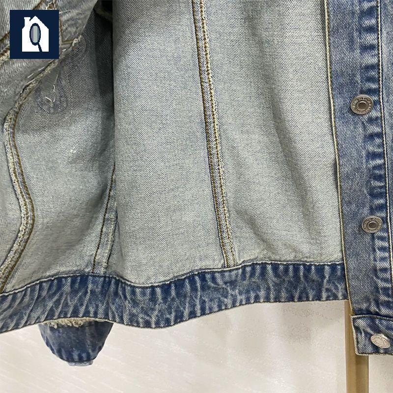 재킷 여성 청자켓 봄가을 데님 빈티지 - 상세 이미지 3