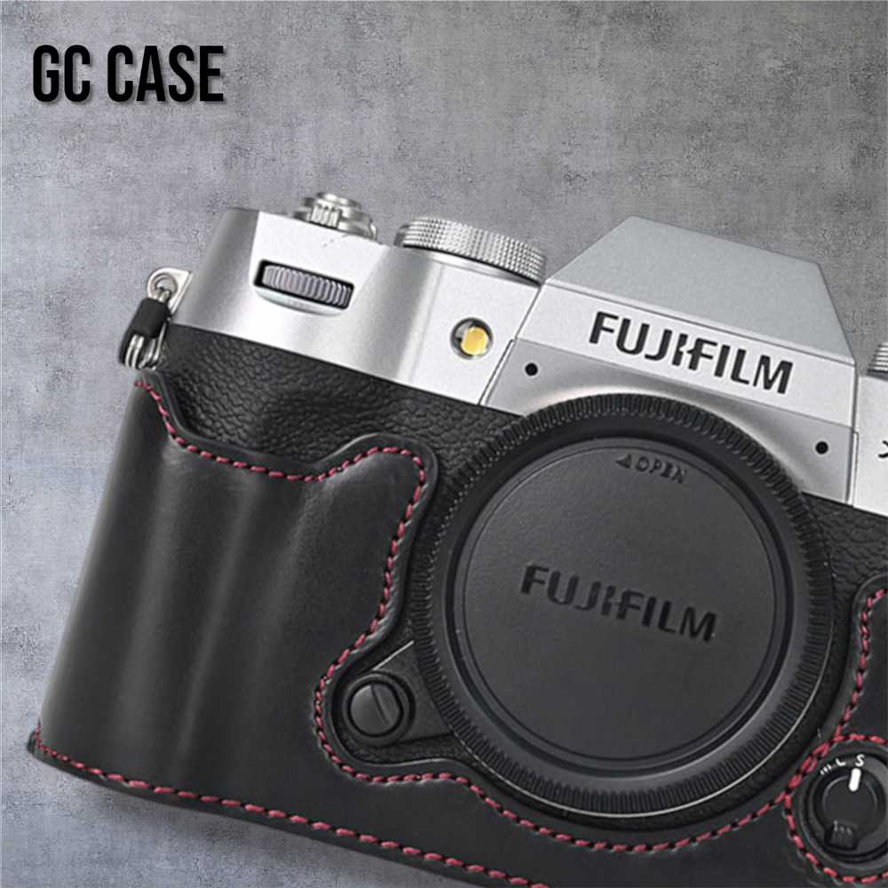 GC 글린트 후지필름 X-T50 전용 가죽 하프 속사케이스