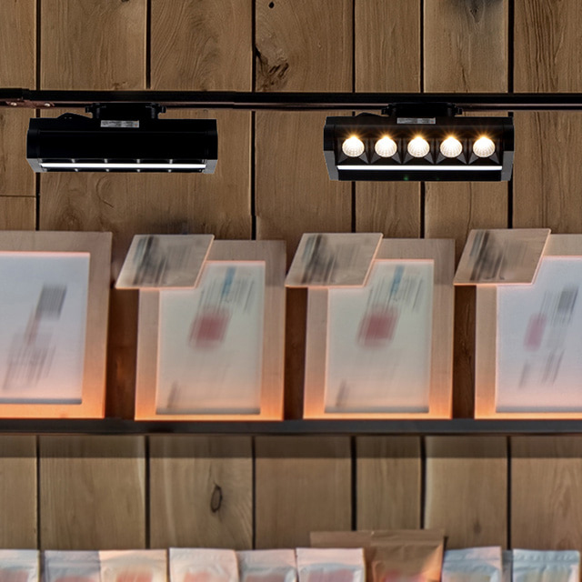 LED 레일조명 에코 라벤더 레일등 10구 30W 스포트 매장 조명 플리커프리 - 상세 이미지 2