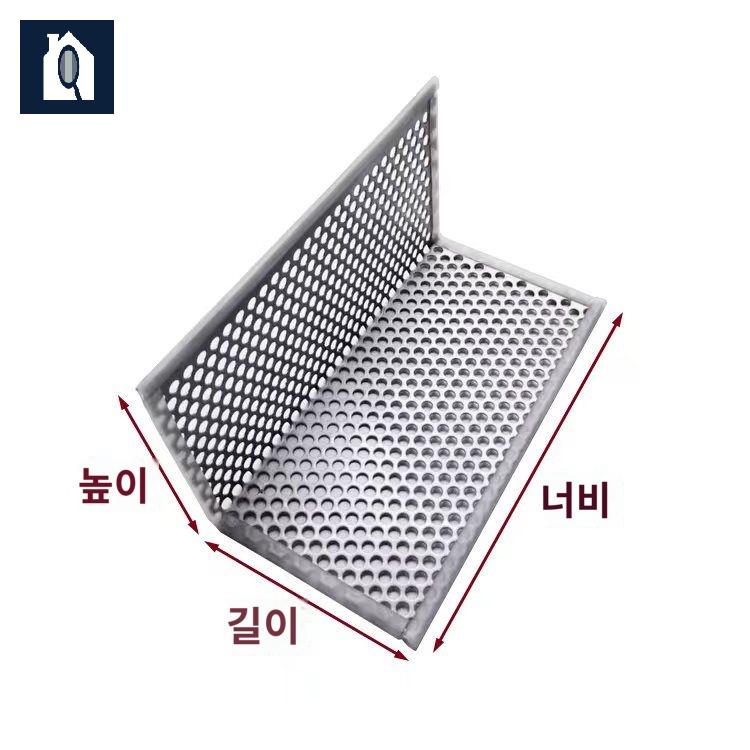 트랩 뚜껑 거름망 세탁실 배수구덮개 화장실 악취 마개 욕실 바닥 ㄱ자 커버 스텐 하수구 - 상세 이미지 5