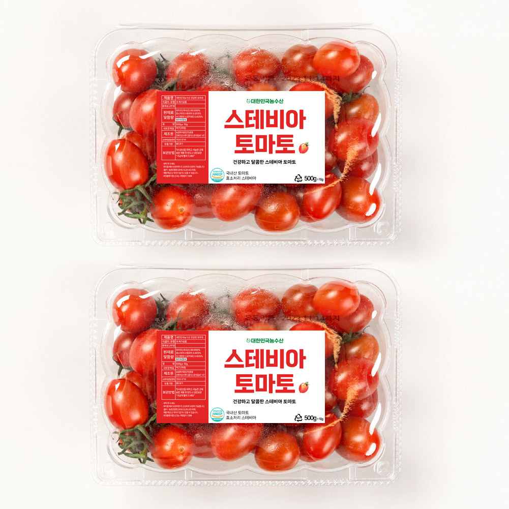 스테비아 토마토 방울토마토 500g+500g (총 2팩)
