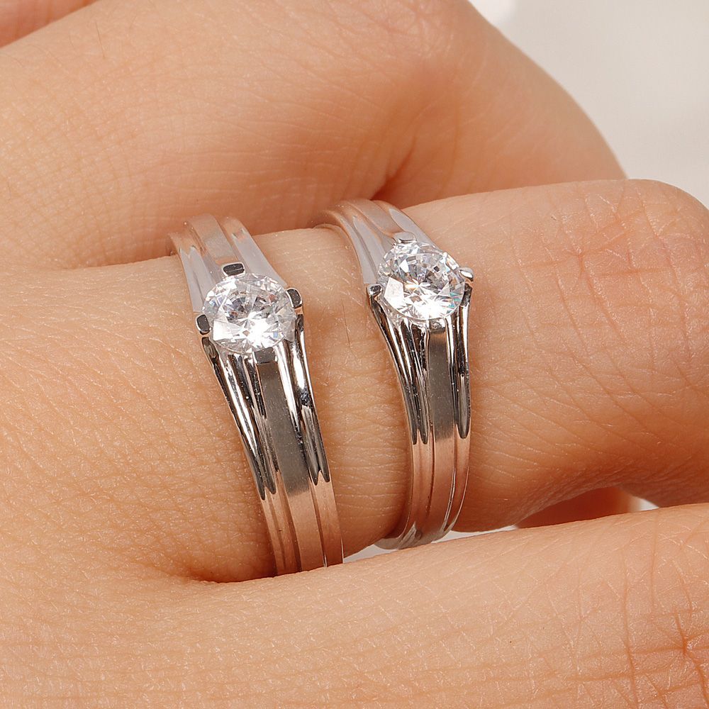 천연 다이아 커플링 3부 우신 GIA 러비 남자 여자 반지 결혼 기념일 생일 선물