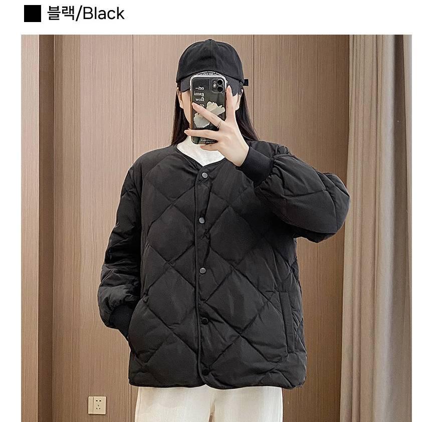 중저가 얇은 패딩 여성 점퍼 얇은 경량 패딩 여학생 이미지 2