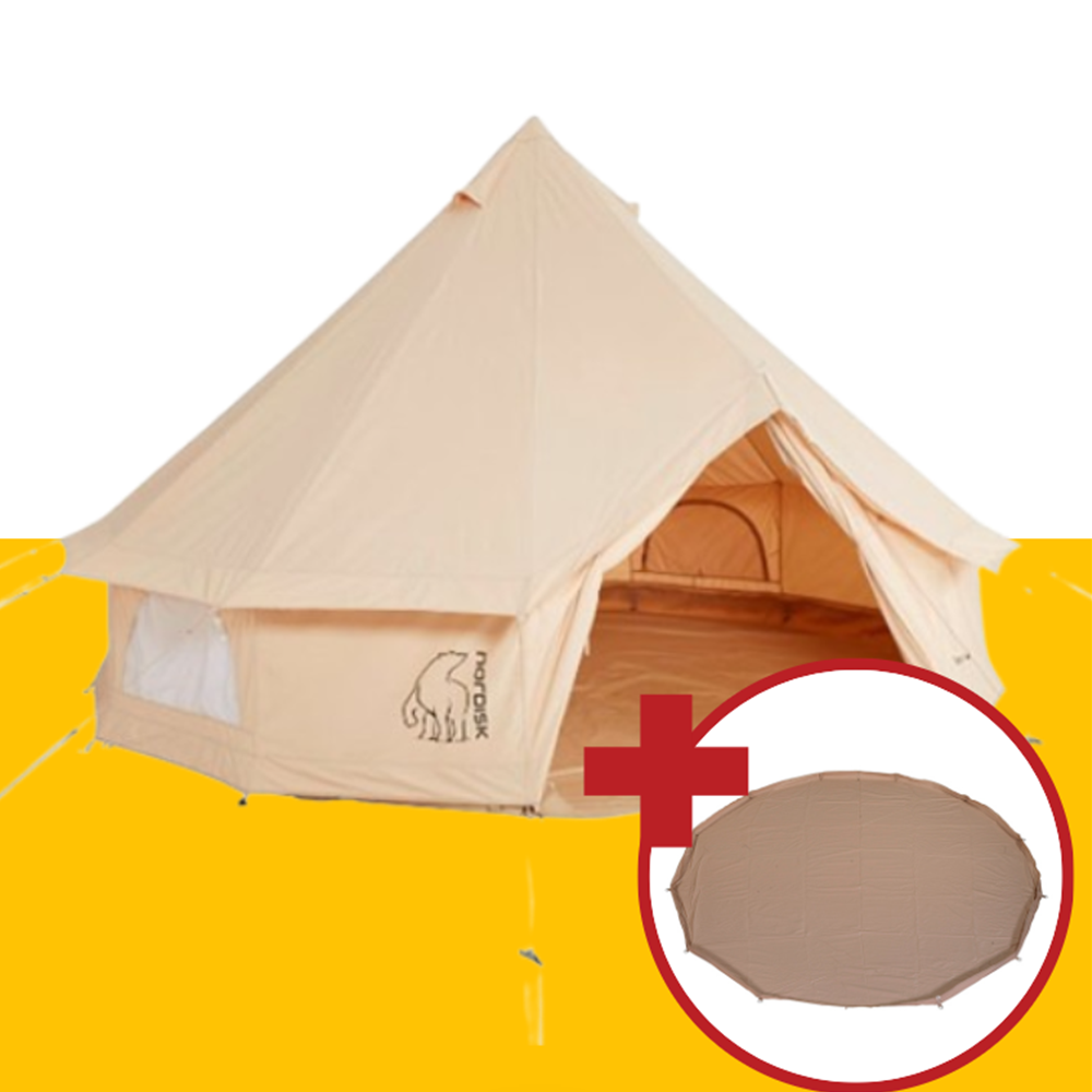 노르디스크 아스가르드 19.6 텐트 집인플로어 세트 캠핑 면 감성 인디언 벨 텐트