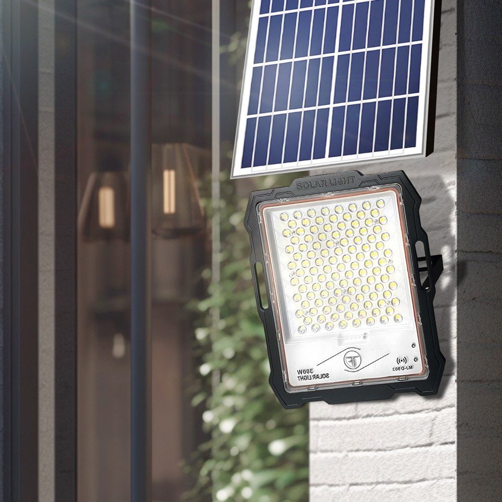 태양광 투광등 보안등 태양열 사각 투광기 LED 가로등 잔디등 조명등 전등 200W - 상품 이미지