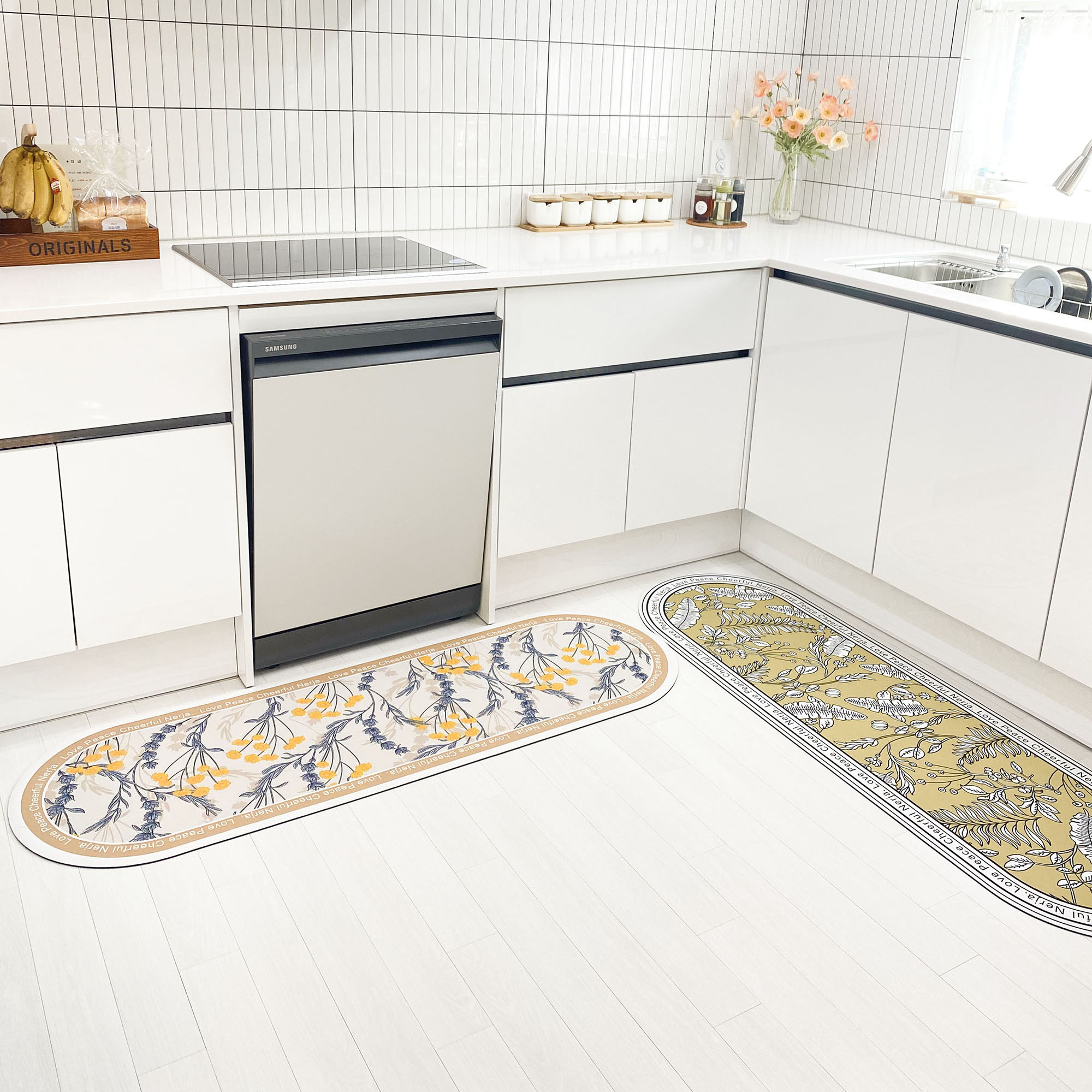 네르하 빨아쓰는 소프트 규조토 발매트 주방 싱크대 매트 4세대