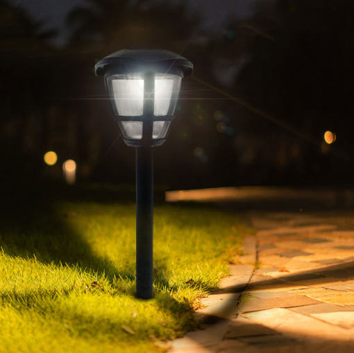 태양광 정원등 설치 예시