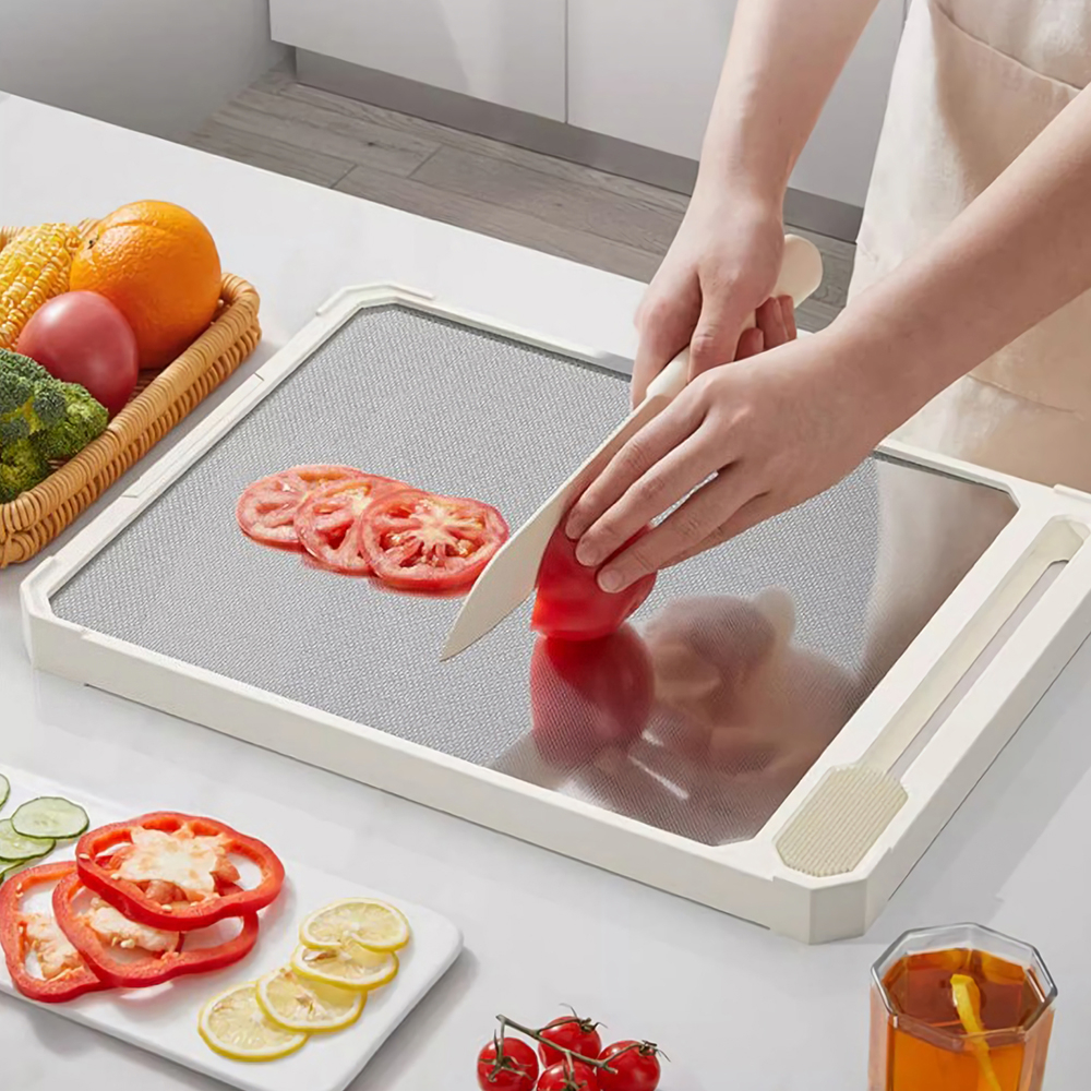 크린리빙 스크러버 스텐 304 양면 도마 + 실리콘 와이드 뒤집개