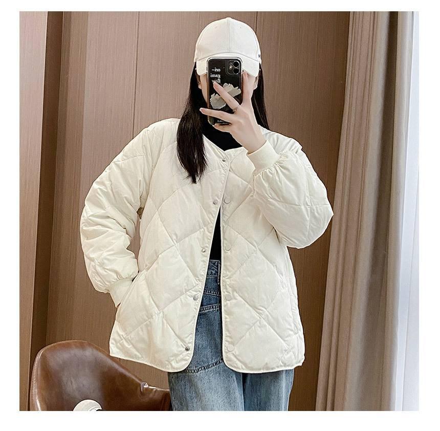 중저가 얇은 패딩 여성 점퍼 얇은 경량 패딩 여학생 이미지 4