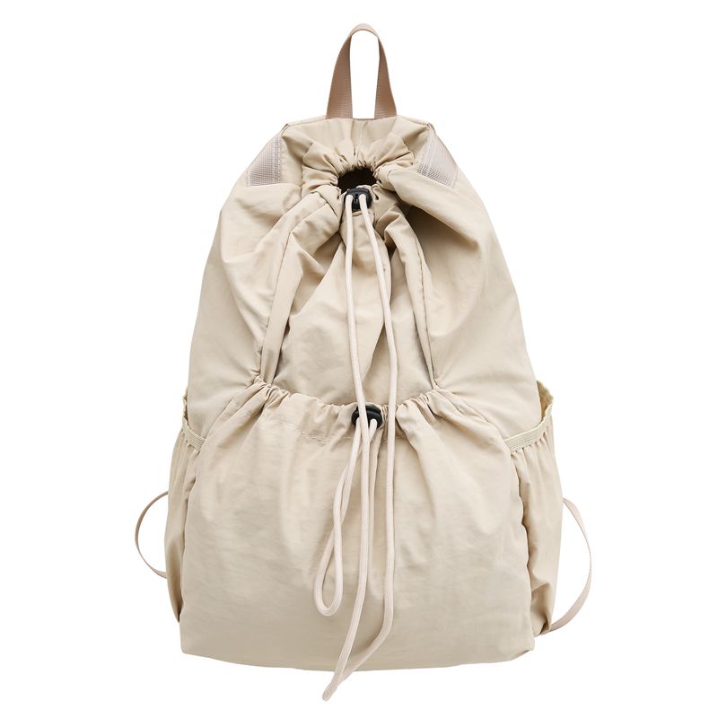 16인치노트북백팩 버터크림색백팩 대학생 가방 - 상품 이미지