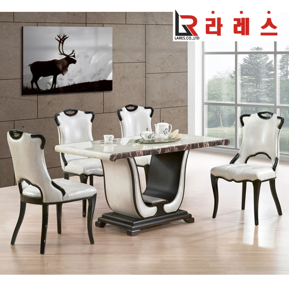 로이스 대리석 4인 식탁