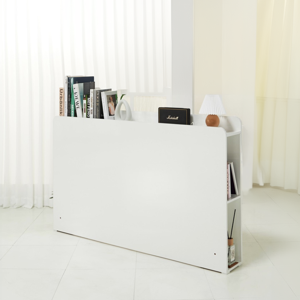침대헤드보드 저상형 침대헤드 선반 프레임 수납 SS(슈퍼싱글), 화이트