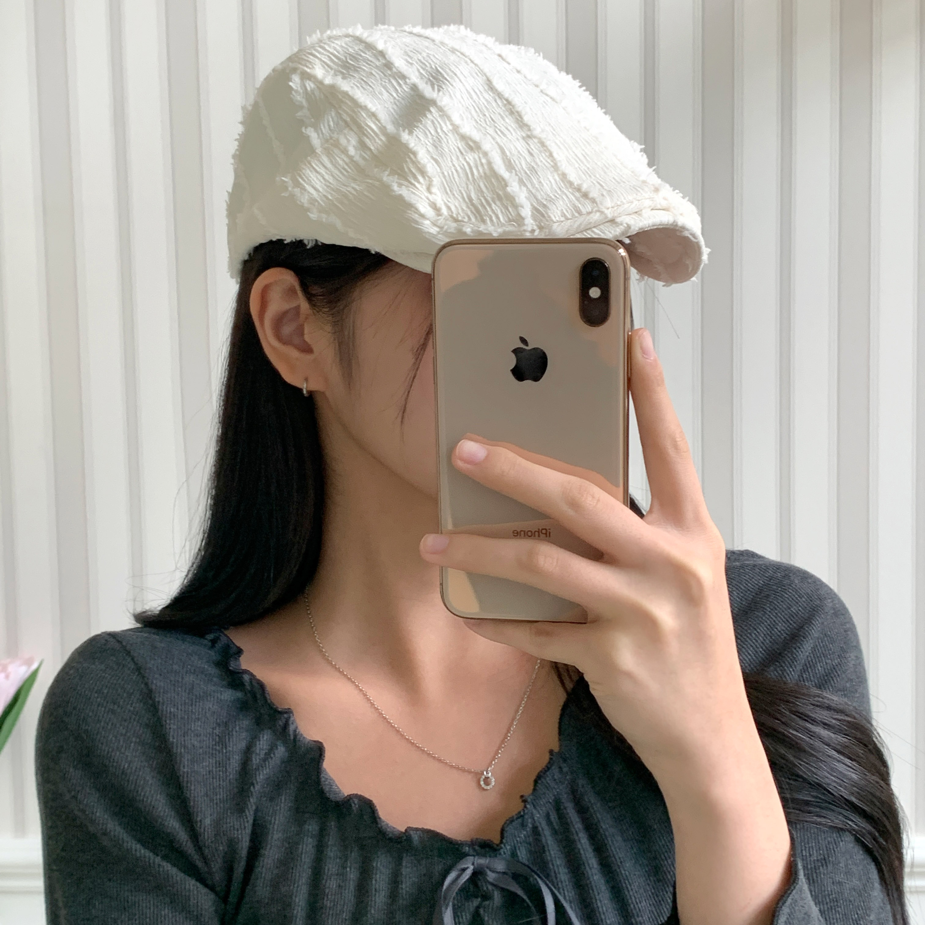[MD추천] 먼데이 헌팅캡 컷오프 데미지 깃털 절개 라인 솔 모자 상세 이미지 20
