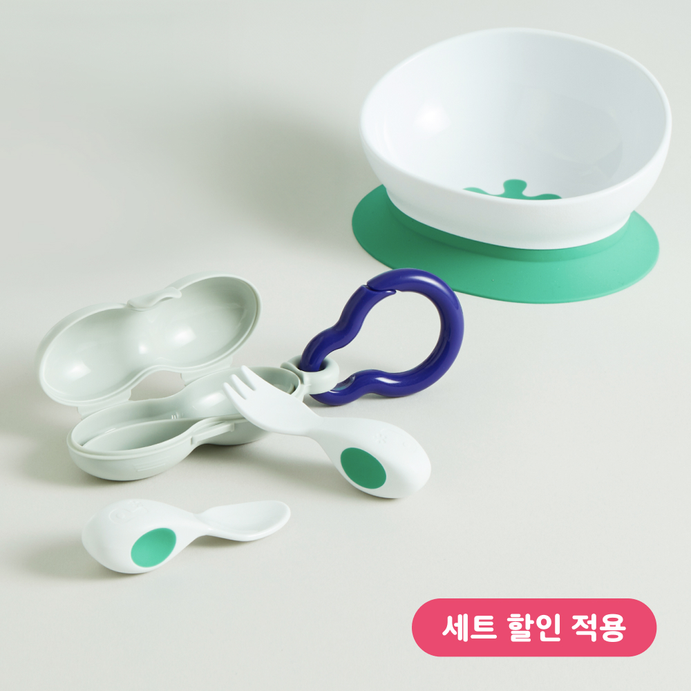 doddl 도들 초기 이유식 세트 (플라스틱 2P + 흡착볼) - 상품 이미지
