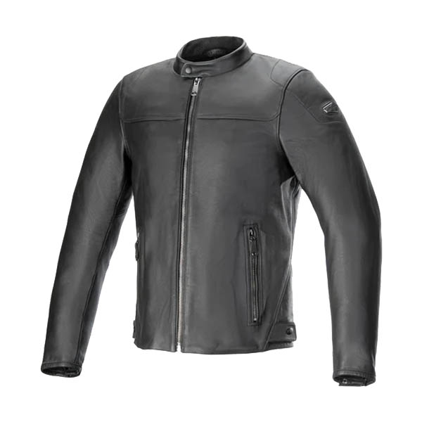 BLACKTRACK LEATHER JACKET - BLACK BLACK : 와우모터스