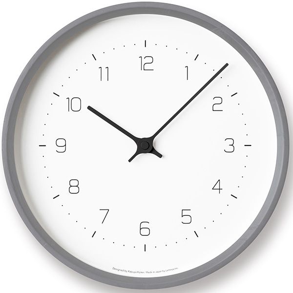 다카타 렘노스 렘노스 Lemnos KK22-09 GY NEUT wall clock뉴트 월 클락그레이 걸이 시계 : 도쿄삼부자