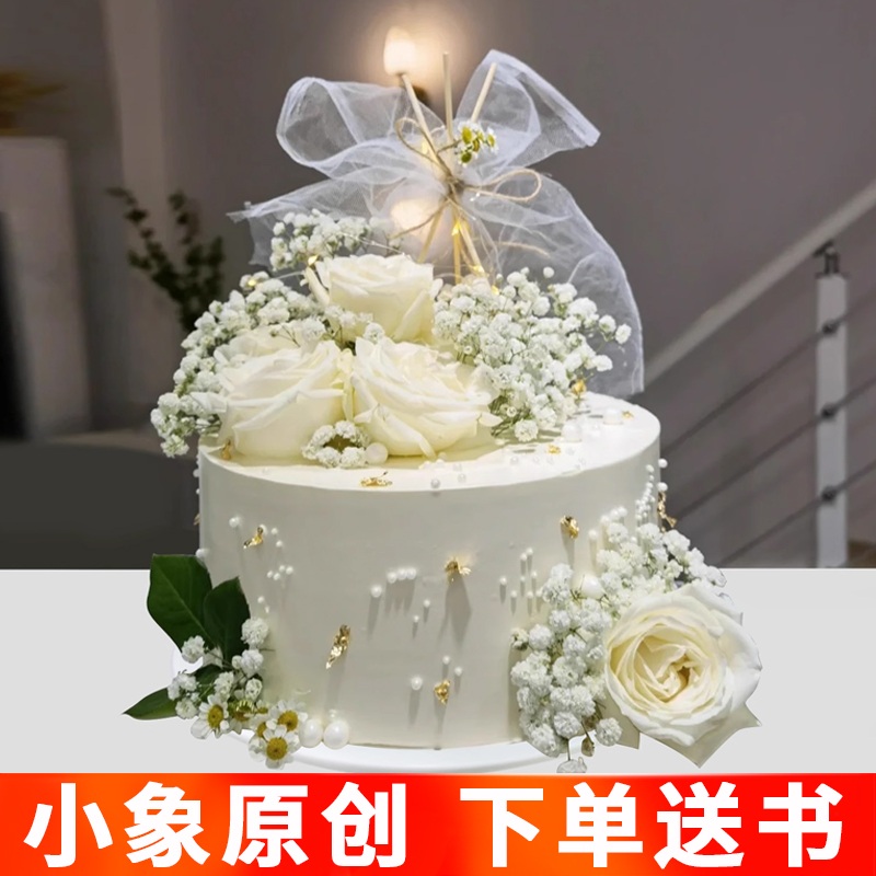 기념일케이크 모형 시뮬레이션 디스플레이 조형물 장식품 그림 1(특별 제공) 6인치 - 상세 이미지 2