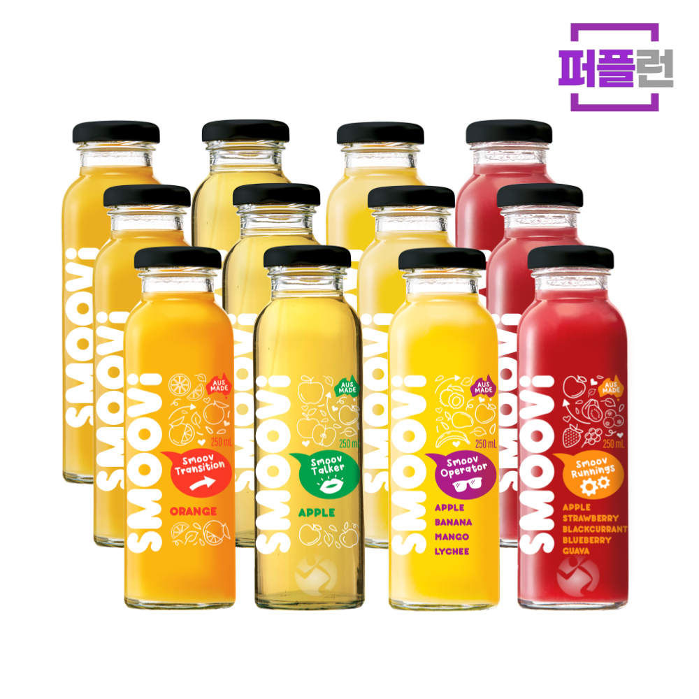 스무비 100% 착즙 주스 4종 선택구성 250ml x 12병 - 상세 이미지 3