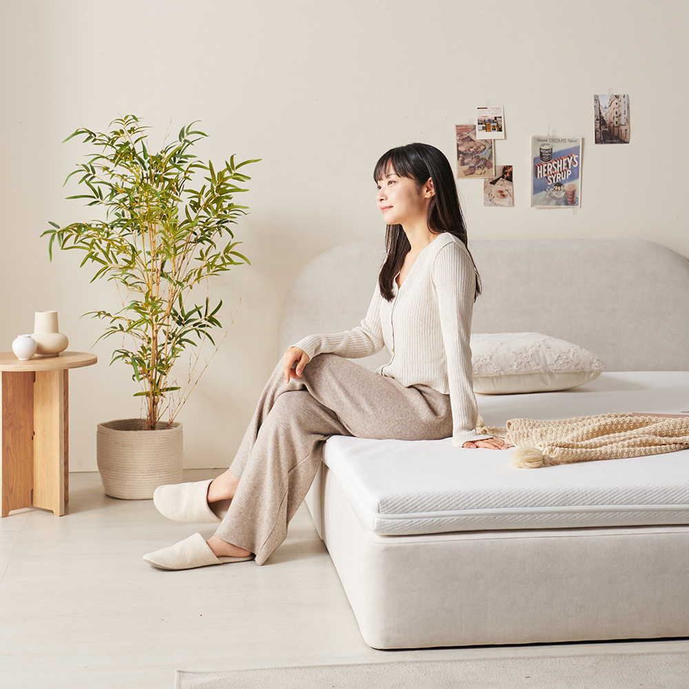 벨라 무헤드 토퍼프레임 신혼부부 침대파운데이션 매트리스받침 토퍼받침대 싱글