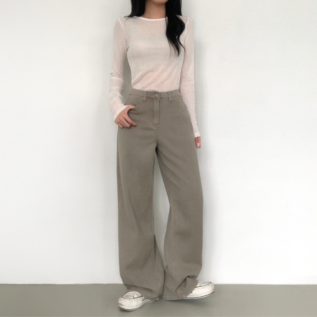 💗20%할인💗[숏,롱/6COL/기획❣] 아르노 히든밴딩 컬러 코튼 면 바지 베이직 난스판 와이드 데일리 팬츠 상세 이미지 37